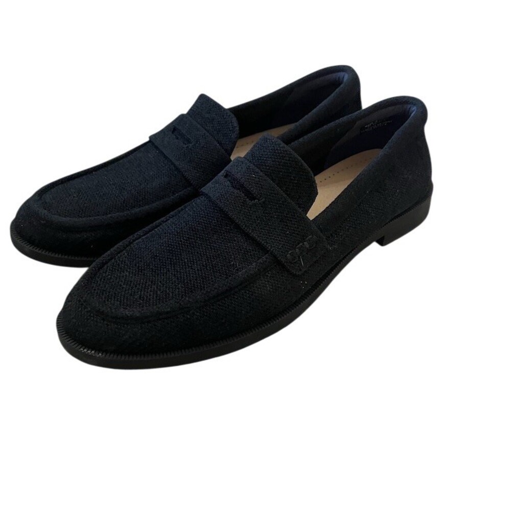Rothy’s Penny Loafer Womens Size 10 Black Slip-On Flats Almond Toe
